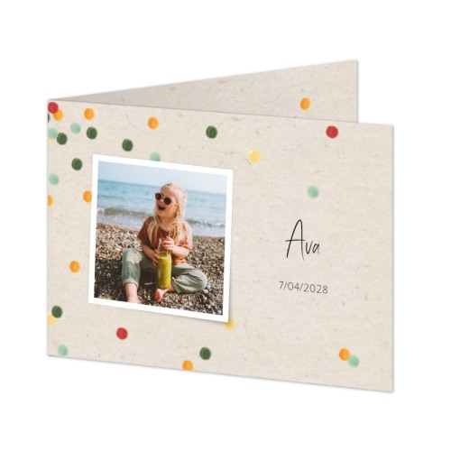 Faire-part 2 volets Paysage 14,3 x 10 cm