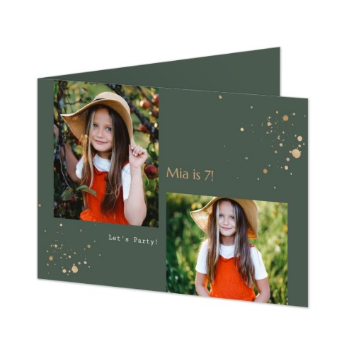 Faire-part 2 volets Paysage 14,3 x 10 cm