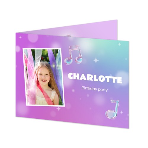 Falt-Grusskarte Querformat 14,3 x 10 cm