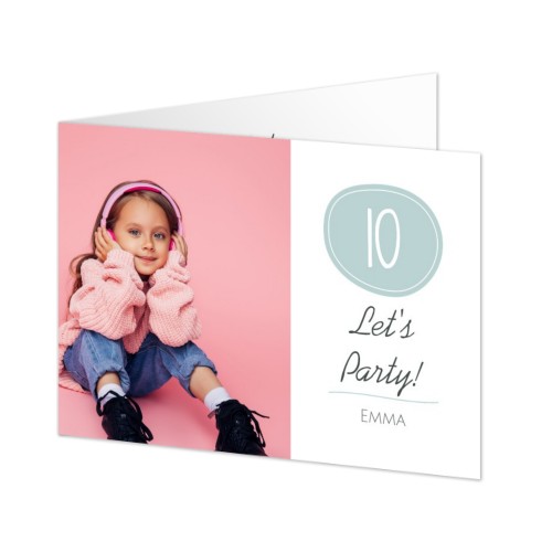 Faire-part 2 volets Paysage 14,3 x 10 cm