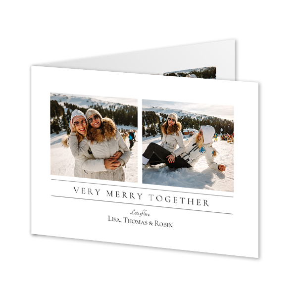 Faire-part 2 volets Paysage 14,3 x 10 cm