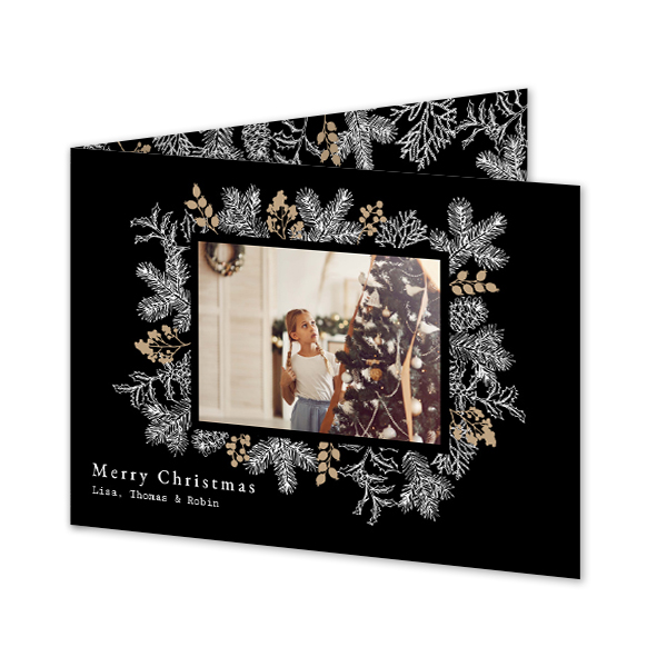 Gevouwen Kaart Liggend 14,3 x 10 cm Gevouwen Kaart Liggend 14,3 x 10 cm