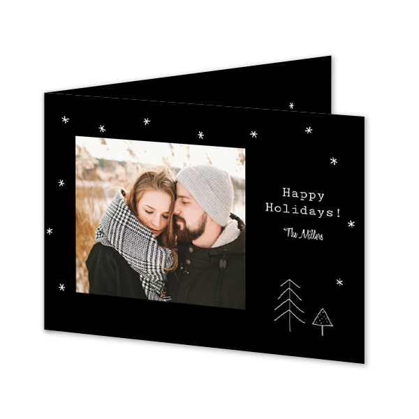 Gevouwen Kaart Liggend 14,3 x 10 cm