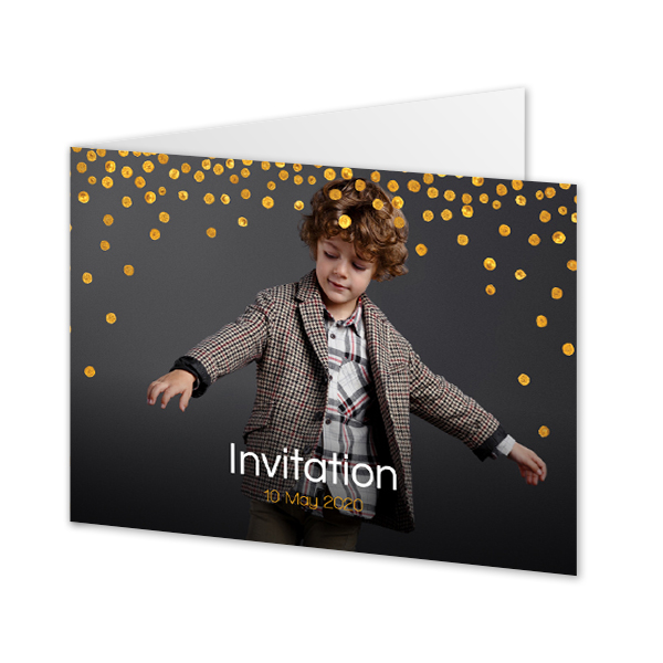 Gevouwen Kaart Liggend 14,3 x 10 cm