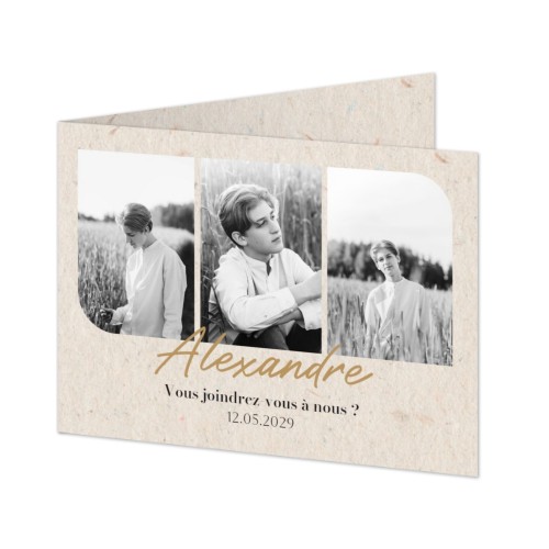 Faire-part 2 volets Paysage 14,3 x 10 cm Faire-part 2 volets Paysage 14,3 x 10 cm