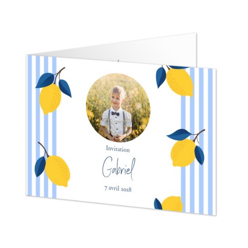 Faire-part 2 volets Paysage 14,3 x 10 cm