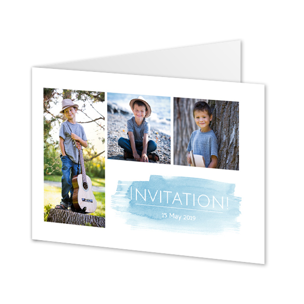 Falt-Grusskarte Querformat 14,3 x 10 cm