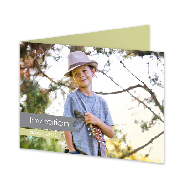 Faire-part 2 volets Paysage 14,3 x 10 cm