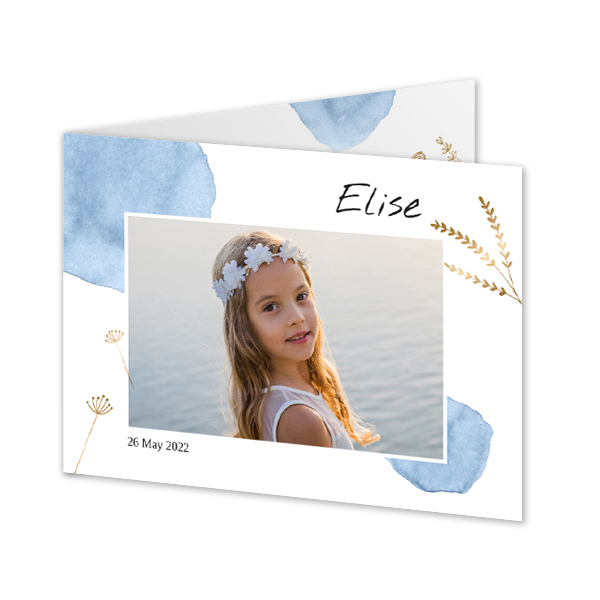 Faire-part 2 volets Paysage 14,3 x 10 cm Faire-part 2 volets Paysage 14,3 x 10 cm