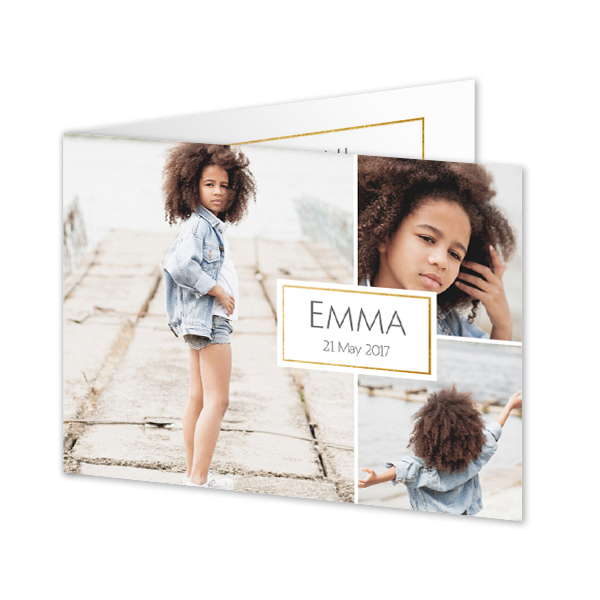 Doble Fotokort Liggende 14,3 x 10 cm