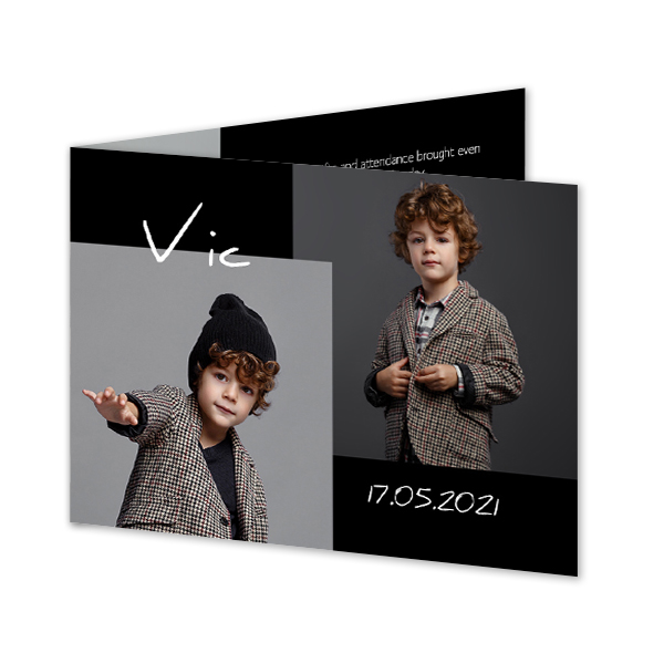 Folded Card Landscape 14,3 x 10 cm