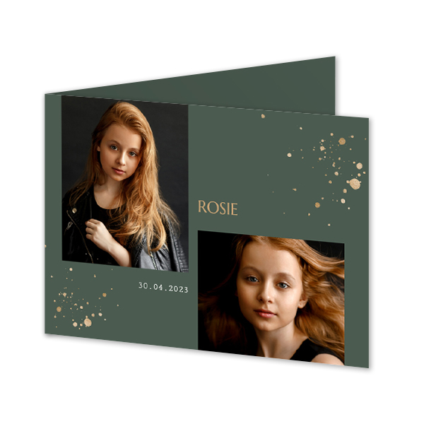 Faire-part 2 volets Paysage 14,3 x 10 cm