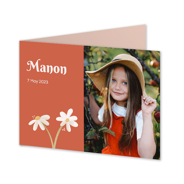 Folded Card Landscape 14,3 x 10 cm