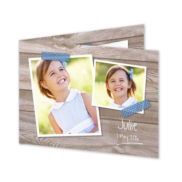 Falt-Grusskarte Querformat 14,3 x 10 cm