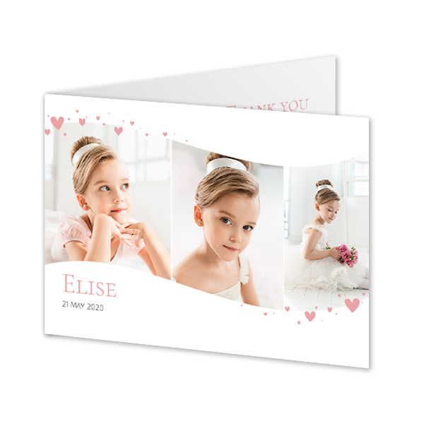 Faire-part 2 volets Paysage 14,3 x 10 cm