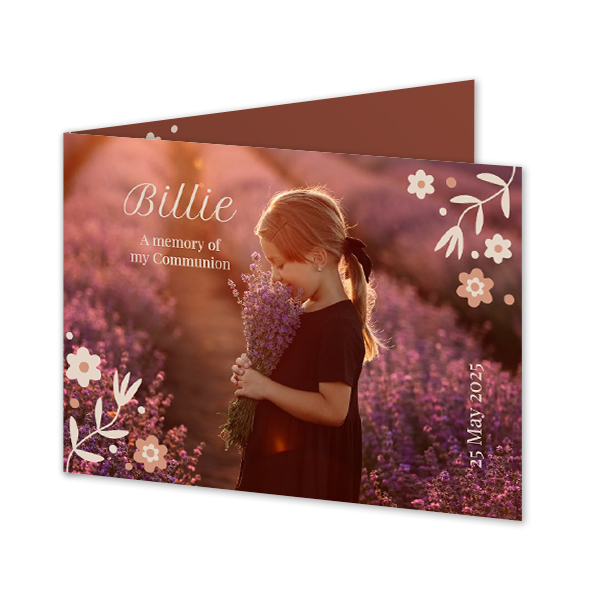 Faire-part 2 volets Paysage 14,3 x 10 cm