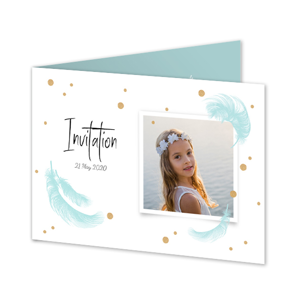 Falt-Grusskarte Querformat 14,3 x 10 cm