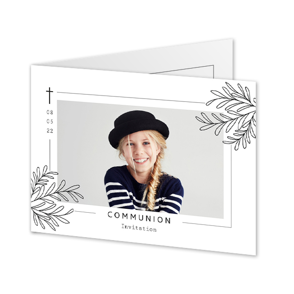 Faire-part 2 volets Paysage 14,3 x 10 cm