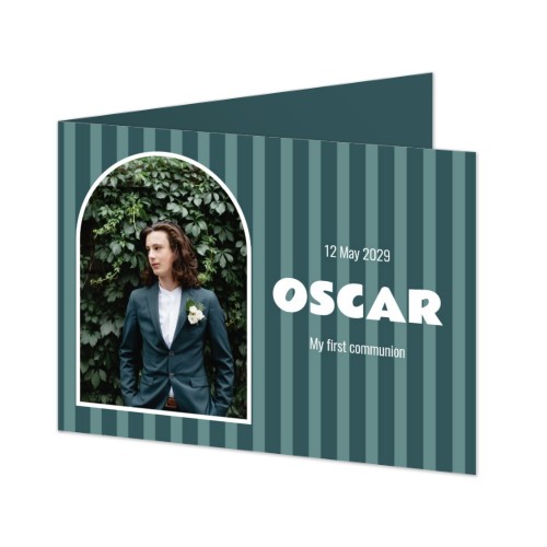 Falt-Grusskarte Querformat 14,3 x 10 cm