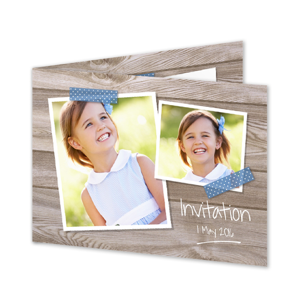 Faire-part 2 volets Paysage 14,3 x 10 cm