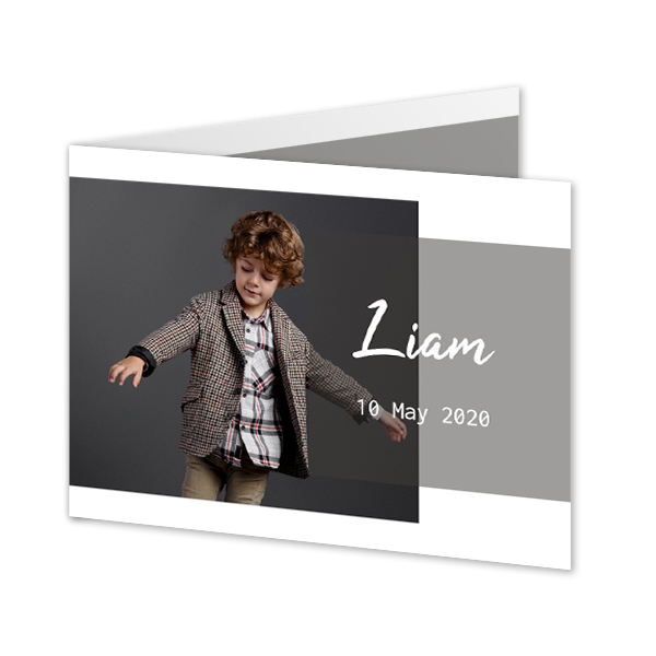 Faire-part 2 volets Paysage 14,3 x 10 cm