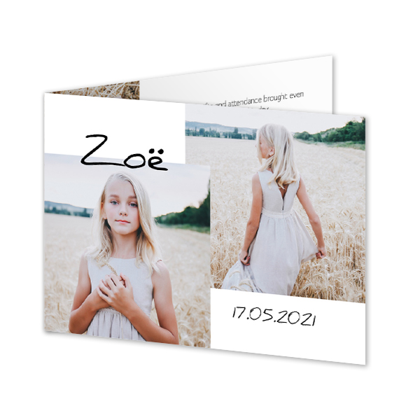 Folded Card Landscape 14,3 x 10 cm Folded Card Landscape 14,3 x 10 cm