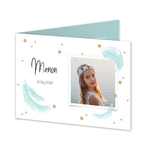 Falt-Grusskarte Querformat 14,3 x 10 cm