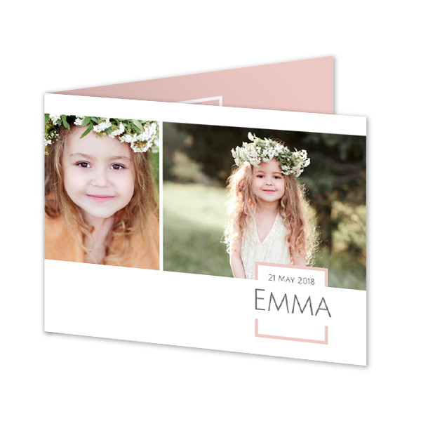 Faire-part 2 volets Paysage 14,3 x 10 cm Faire-part 2 volets Paysage 14,3 x 10 cm