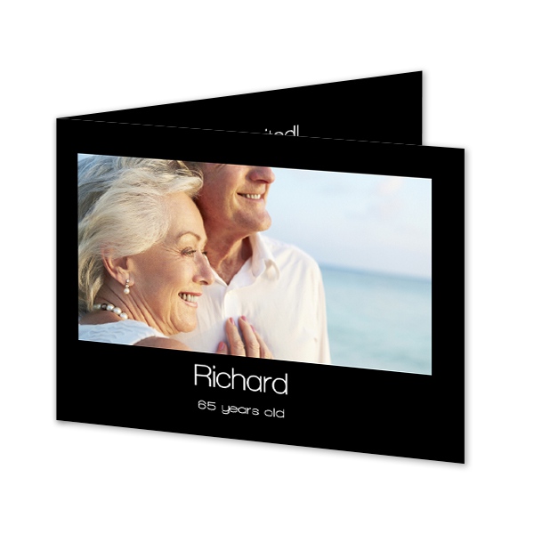 Faire-part 2 volets Paysage 14,3 x 10 cm