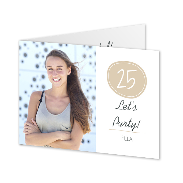 Faire-part 2 volets Paysage 14,3 x 10 cm