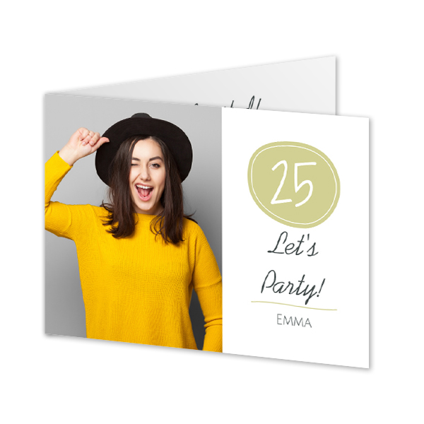 Folded Card Landscape 14,3 x 10 cm