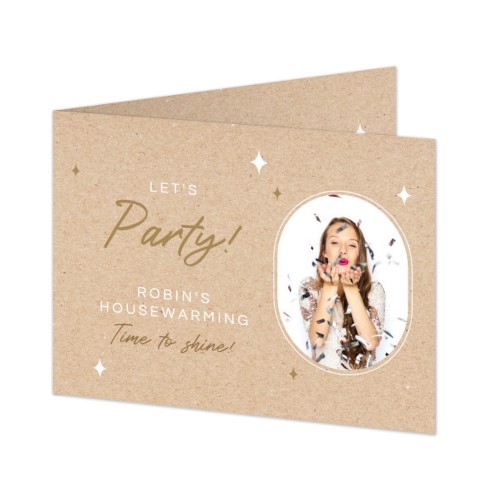 Faire-part 2 volets Paysage 14,3 x 10 cm