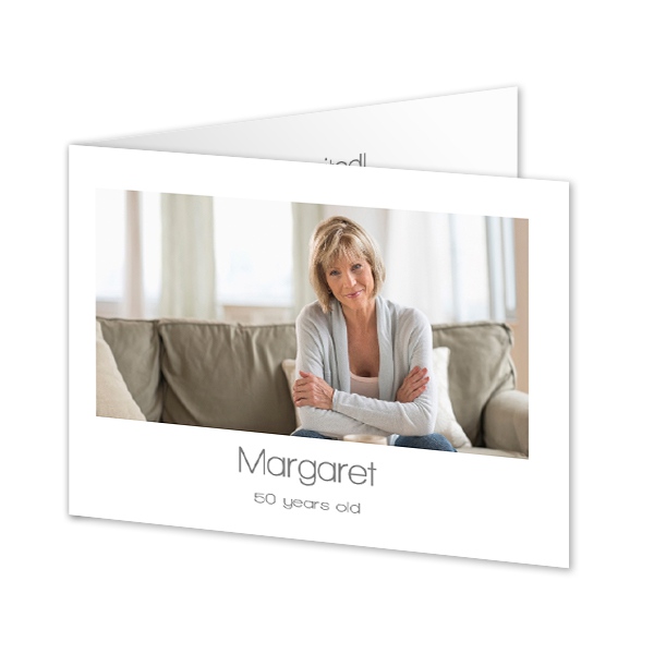 Falt-Grusskarte Querformat 14,3 x 10 cm