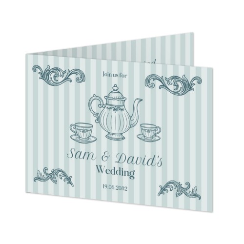 Faire-part 2 volets Paysage 14,3 x 10 cm