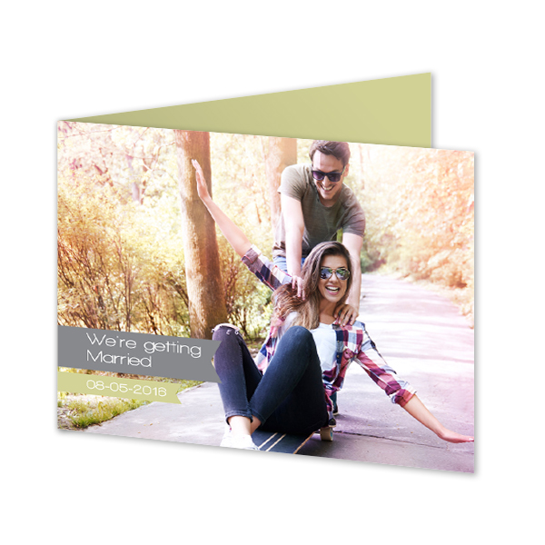 Falt-Grusskarte Querformat 14,3 x 10 cm