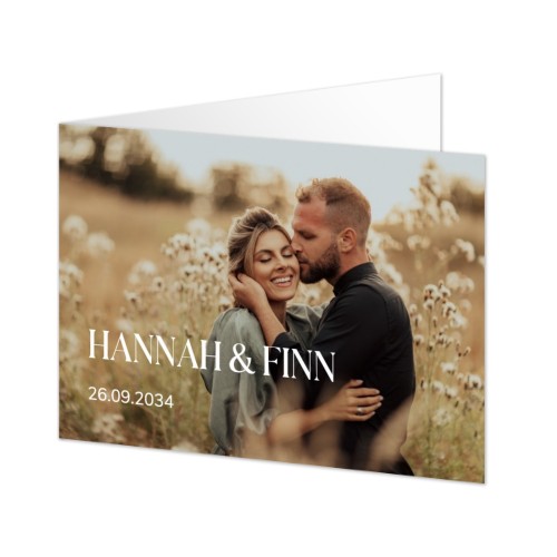 Gevouwen Kaart Liggend 14,3 x 10 cm Gevouwen Kaart Liggend 14,3 x 10 cm