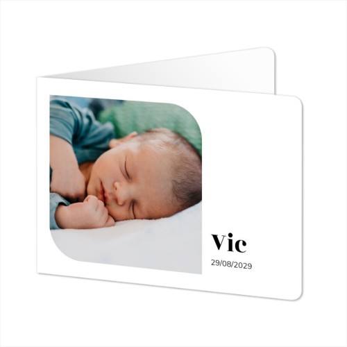 Foldede Fotokort landskab runde hjørner 14,3 x 10 cm