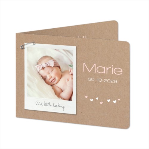 Faire-part 2 volets Paysage coins arrondis 14,3 x 10 cm