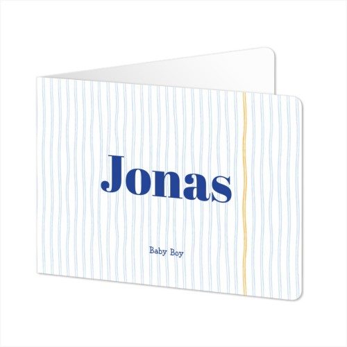 Folded card landscape rounded corners 14,3 x 10 cm