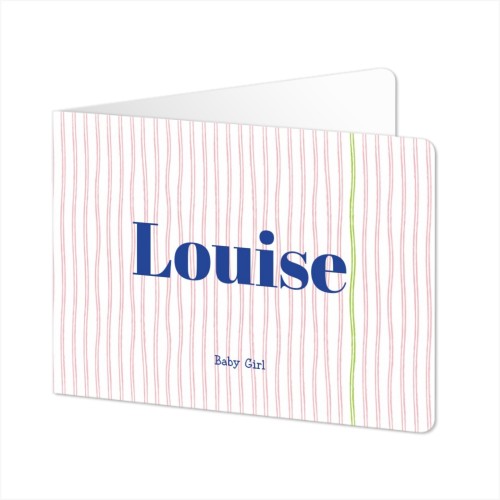 Folded card landscape rounded corners 14,3 x 10 cm