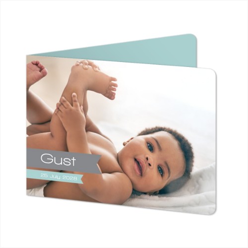 Falt-Grusskarte Querformat mit abgerundeten Ecke 14,3 x 10 cm