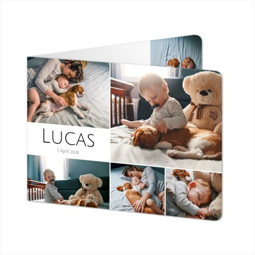 Falt-Grusskarte Querformat mit abgerundeten Ecke 14,3 x 10 cm