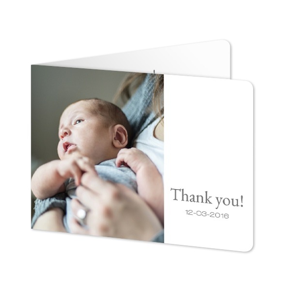 Faire-part 2 volets Paysage coins arrondis 14,3 x 10 cm