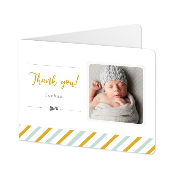 Folded card landscape rounded corners 14,3 x 10 cm