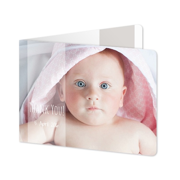 Doble Fotokort Liggende runde hjørner 14,3 x 10 cm