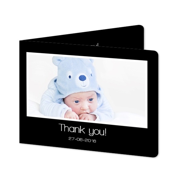 Doble Fotokort Liggende runde hjørner 14,3 x 10 cm