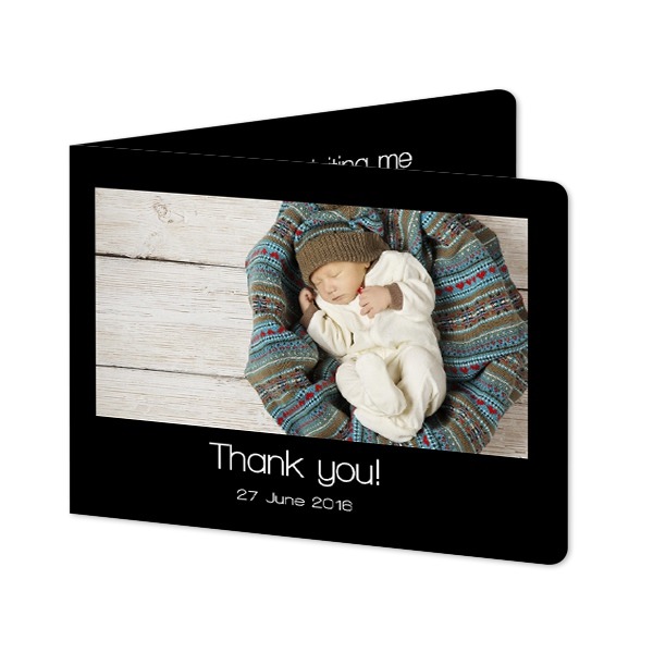 Faire-part 2 volets Paysage coins arrondis 14,3 x 10 cm