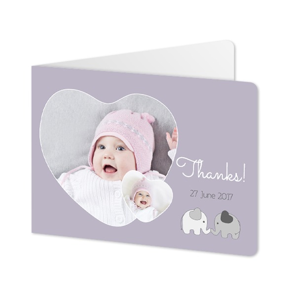 Falt-Grusskarte Querformat mit abgerundeten Ecke 14,3 x 10 cm