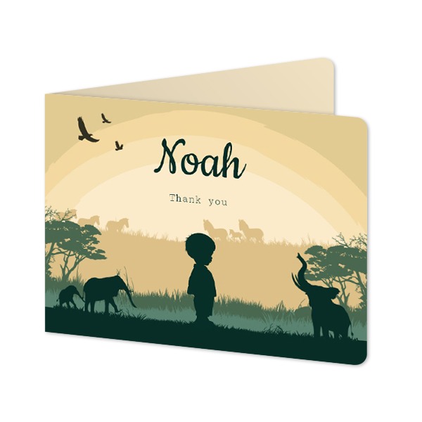 Folded card landscape rounded corners 14,3 x 10 cm
