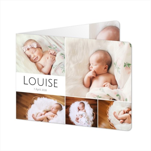 Falt-Grusskarte Querformat mit abgerundeten Ecke 14,3 x 10 cm